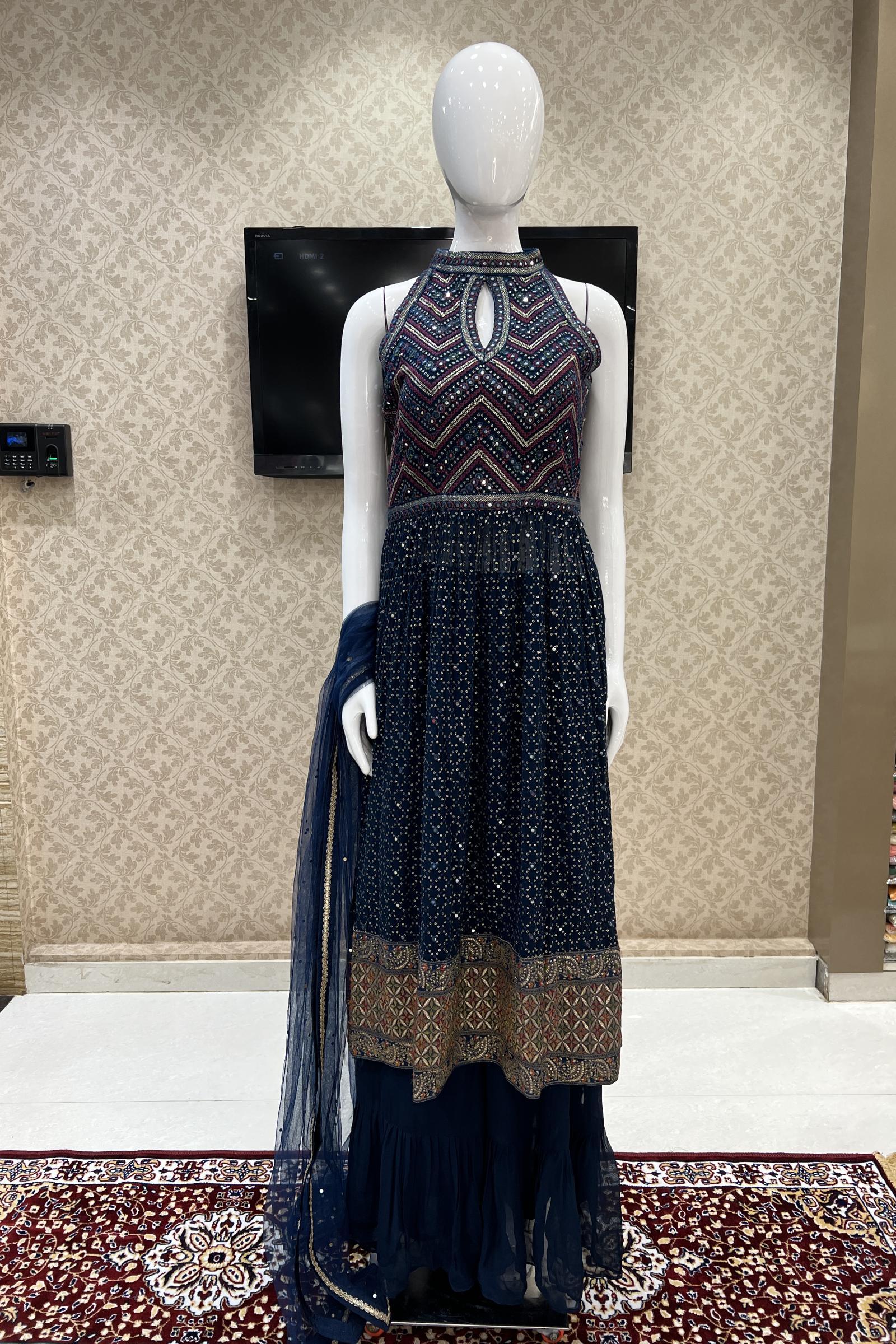 Shop Black Gharara Pants for Women Online from India's Luxury Designers 2024